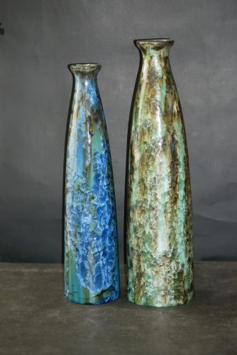 Couple de vases en grès 51cm