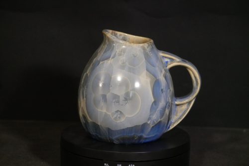Petite carafe porcelaine gris-bleu 45cl