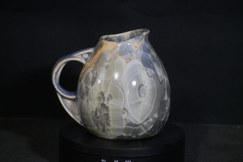 Petite carafe porcelaine gris-bleu 45cl