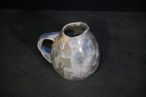 Petite carafe porcelaine gris-bleu 45cl