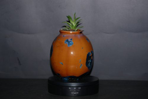 Vase avec pot encastrable en porcelaine pour plante grasse