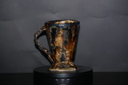 Mazagran avec anse en grès noir 17cl