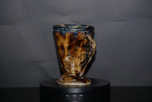 Mazagran avec anse en grès noir 17cl