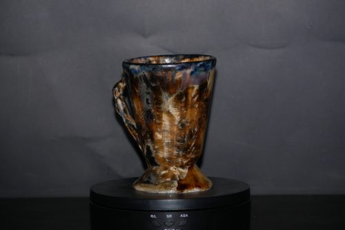 Mazagran avec anse en grès noir 17cl