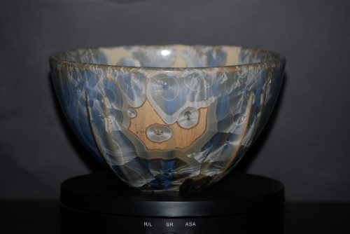 Grand bol en porcelaine gris-bleu 9 cm