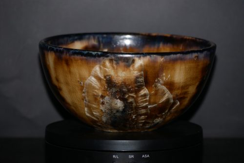 Grand bol en grès noir