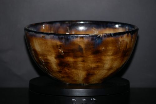 Grand bol en grès noir