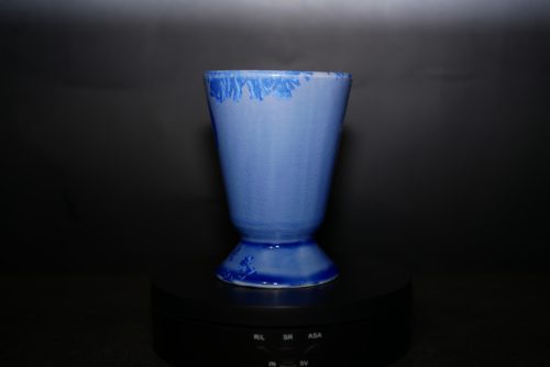 Mazagran en porcelaine bleu de cobalt 17cl