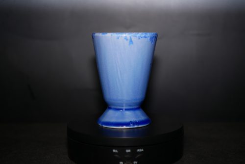 Mazagran en porcelaine bleu de cobalt 17cl