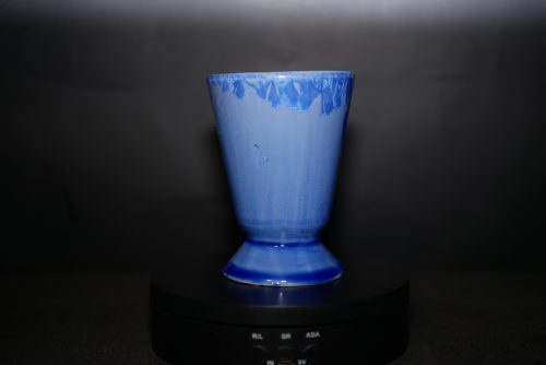 Mazagran en porcelaine bleu de cobalt 17cl