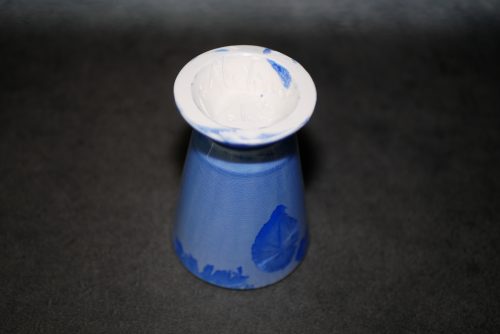 Mazagran en porcelaine bleu de cobalt 17cl