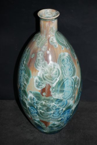 Amphore en porcelaine 53 cm turquoise