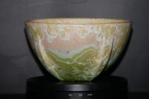 Grand bol en porcelaine vert-citron 9 cm