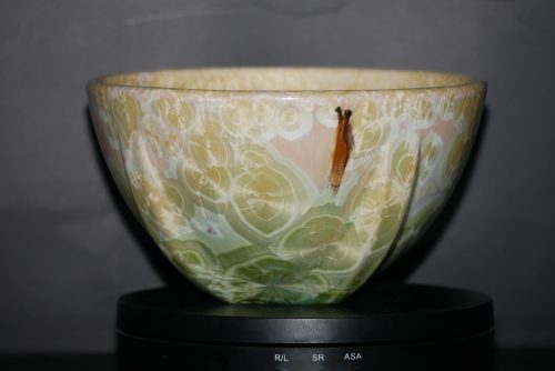 Grand bol en porcelaine vert-citron 9 cm