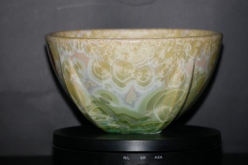 Grand bol en porcelaine vert-citron 9 cm