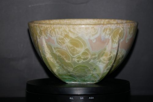 Grand bol en porcelaine vert-citron 9 cm
