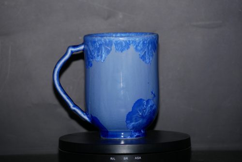Grande tasse en porcelaine bleu de cobalt 35cl