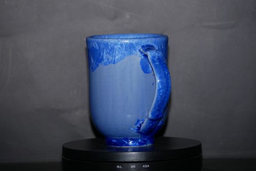 Grande tasse en porcelaine bleu de cobalt 35cl