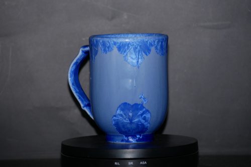 Grande tasse en porcelaine bleu de cobalt 35cl