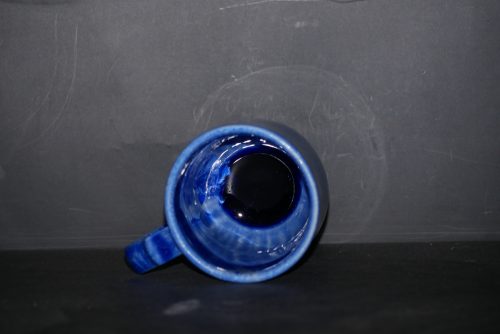 Grande tasse en porcelaine bleu de cobalt 35cl