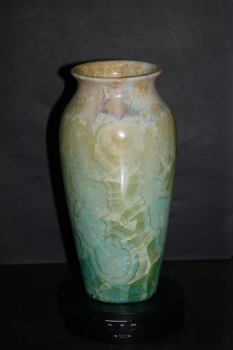 Vase en porcelaine vert citron 27 cm