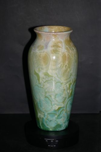 Vase en porcelaine vert citron 27 cm