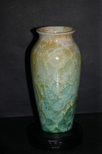 Vase en porcelaine vert citron 27 cm