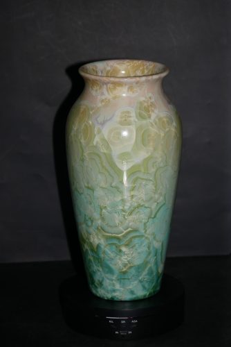 Vase en porcelaine vert citron 27 cm