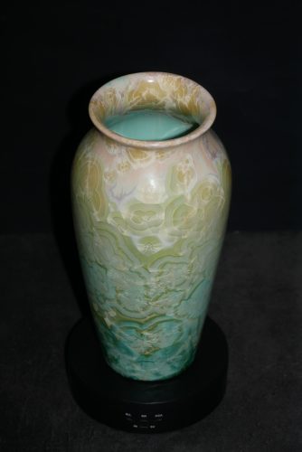 Vase en porcelaine vert citron 27 cm
