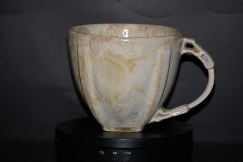 Bol avec anse 50cl en porcelaine jaune soleil - Tasse