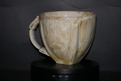 Bol avec anse 50cl en porcelaine jaune soleil - Tasse