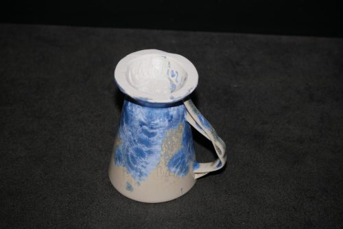 Mazagran avec anse en porcelaine bleu-ciel 17cl